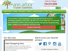 Tablet Screenshot of annarbortees.com